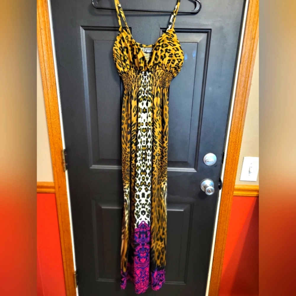 Leopard maxi dress
